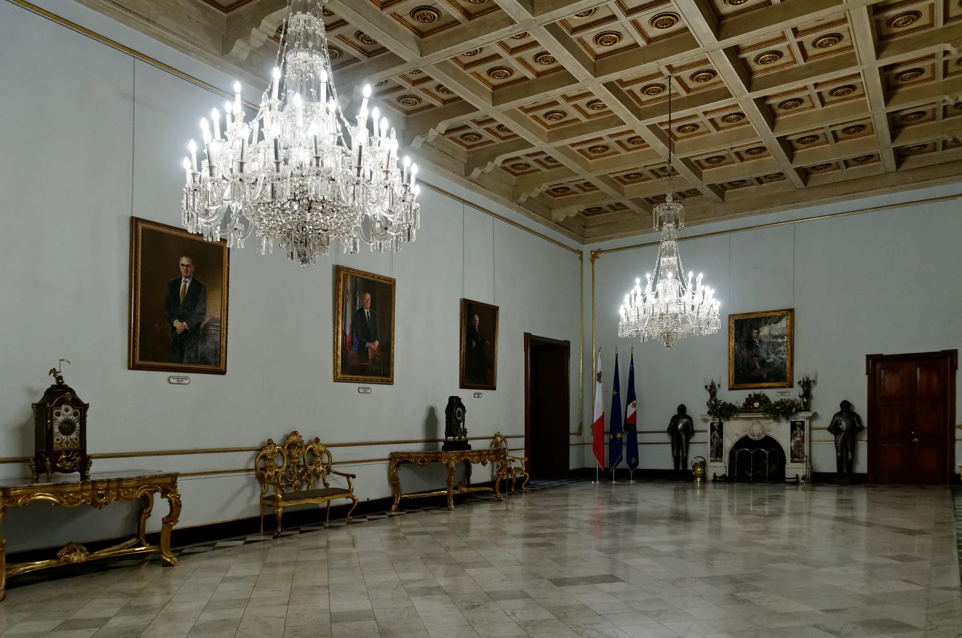 Valletta: Prunkräume im Großmeisterpalast am 18. November erst ab 13:30 Uhr offen